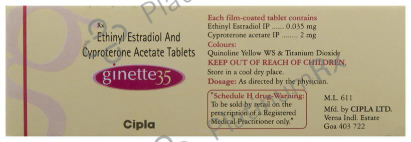 Ginette 35 2/0.035mg Tablet 21s