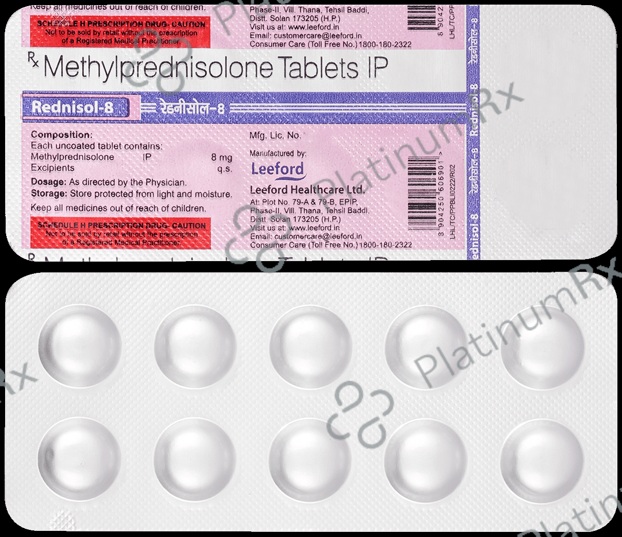 Rednisol 8mg Tablet 10s