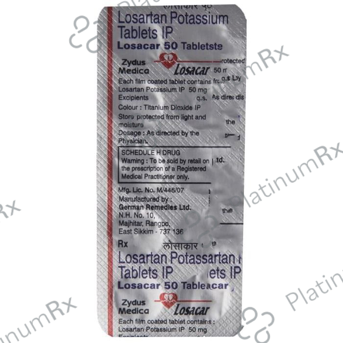 Losacar 50mg Tablet 10s