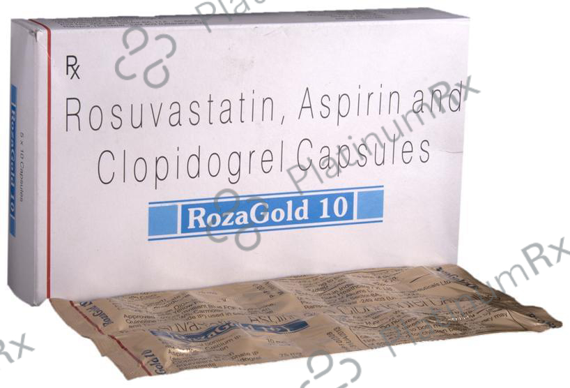 Rozagold 10/75/75mg Capsule 10s