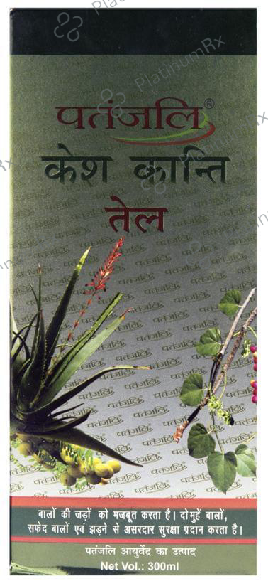 Patanjali Ayurveda Kesh Kanti Hair Oil - Strengthens the Roots & Manages Hair Fall, Greying Hair & Split Ends 300 ml