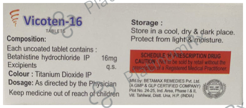 Vicoten 16 Tablet