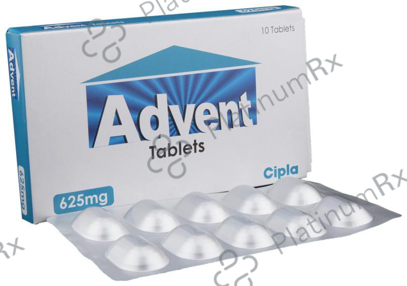 Advent 625mg Tablet 10s