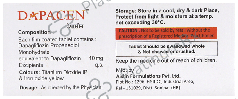 Dapacen 10mg Tablet