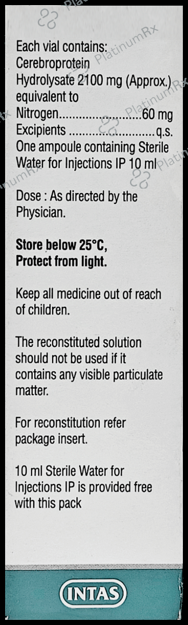Cerevate 60mg Injection 1s