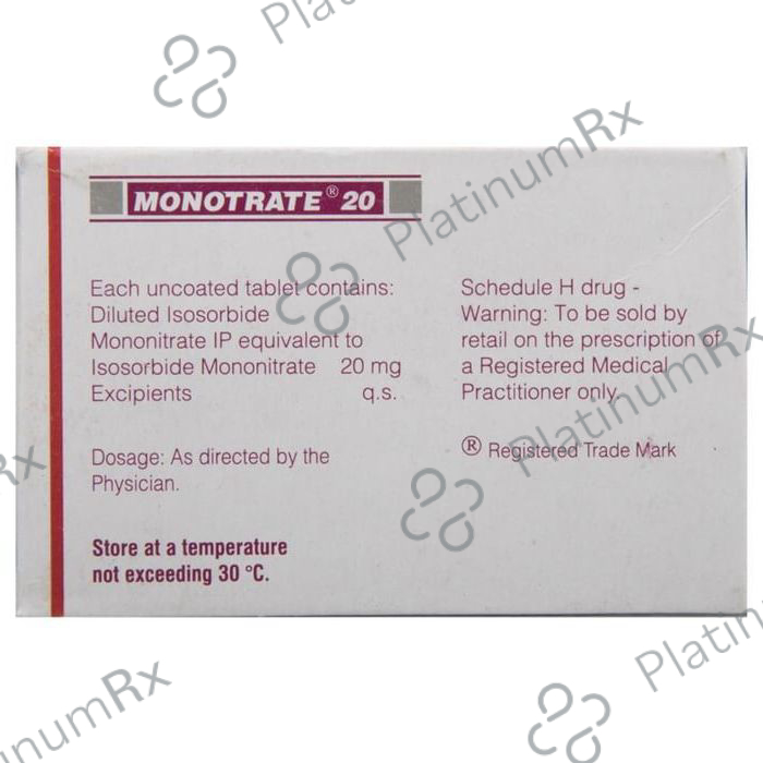 Monotrate 20mg Tablet 10s
