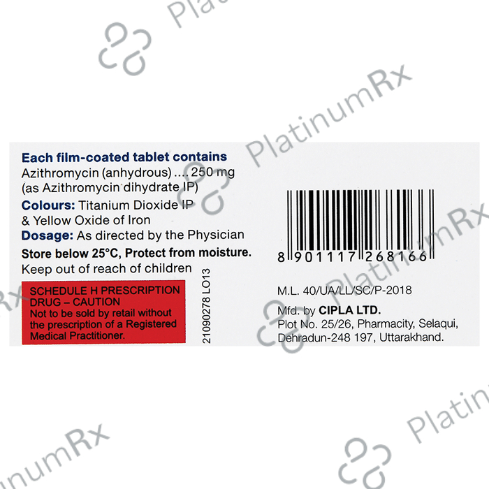 Azomycin 250 Tablet