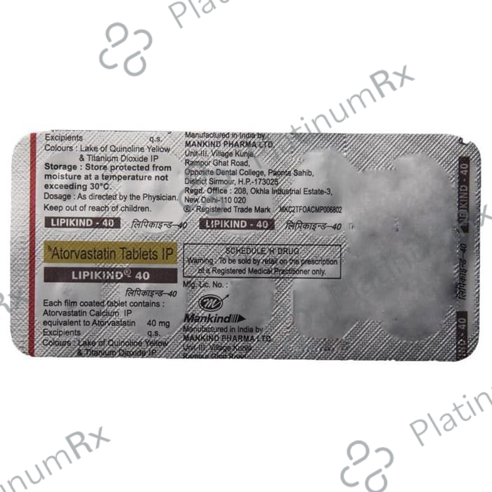 Lipikind 40mg Tablet 10s