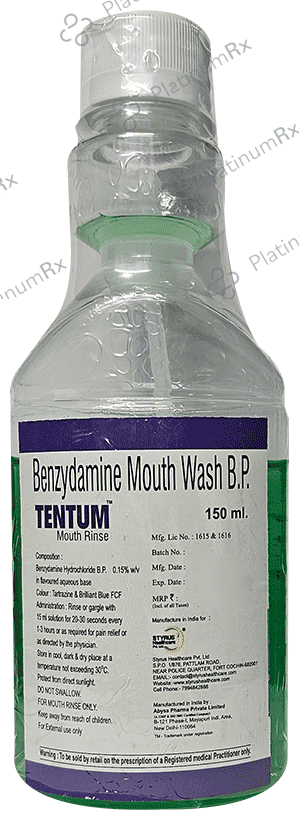 Tentum Mouth Rinse Alcohol Free
