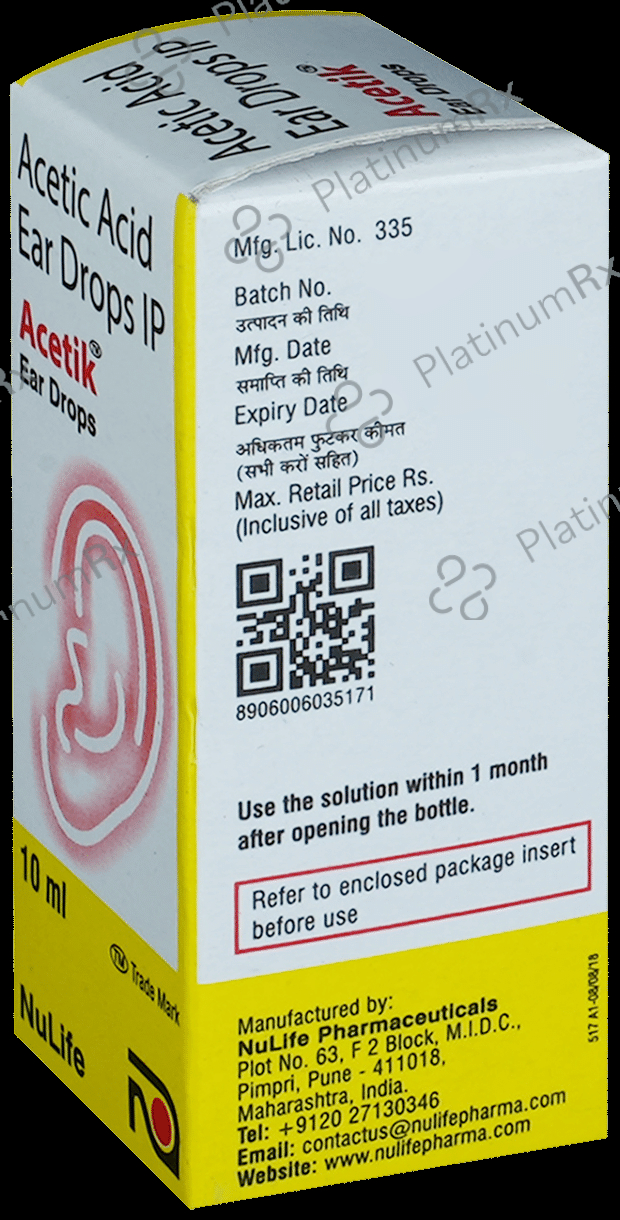 Acetik 2% Ear Drop 10ml