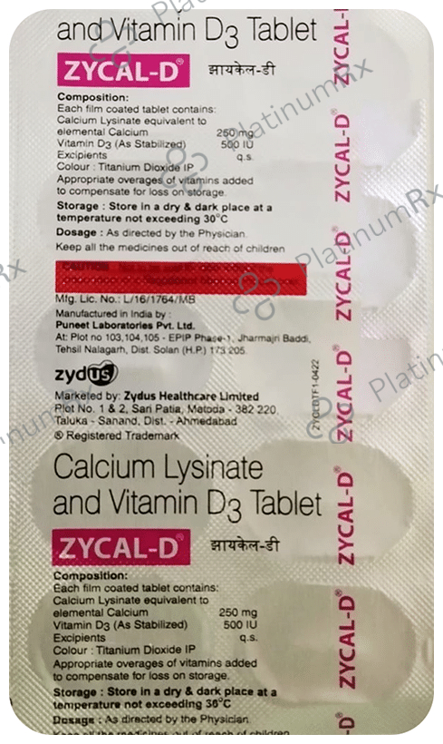 Zycal D Tablet 10s