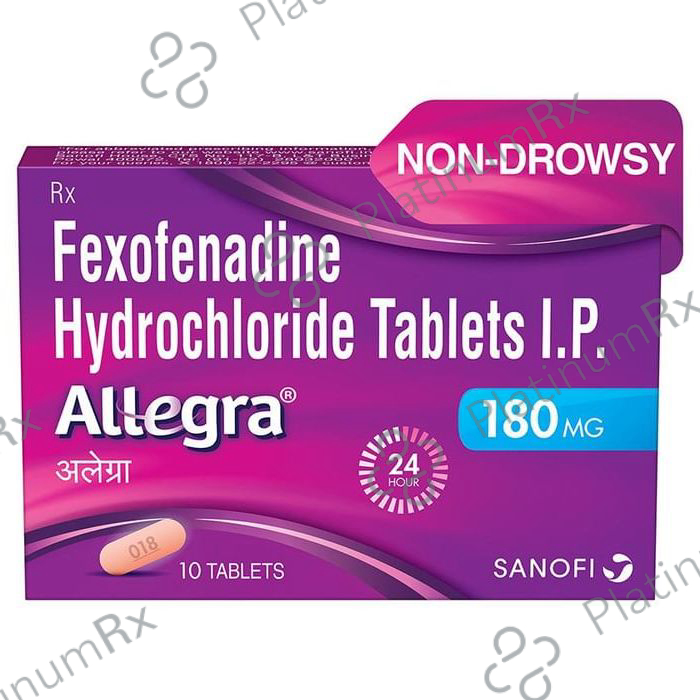 Allegra 180mg Tablet 10s