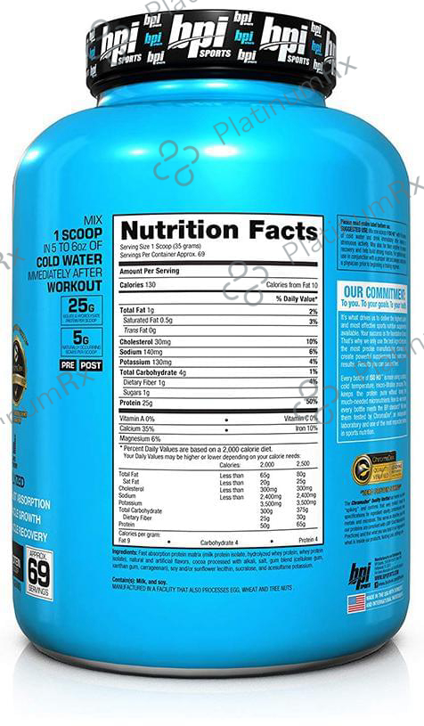 BPI Sports ISO HD 100% Whey Protein Isolate & Hydrolysate S’mores