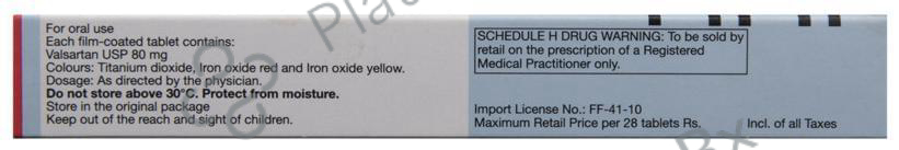 Diovan 80mg Tablet 14s