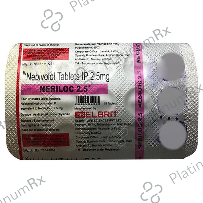 Nebiloc 2.5mg Tablet 15s