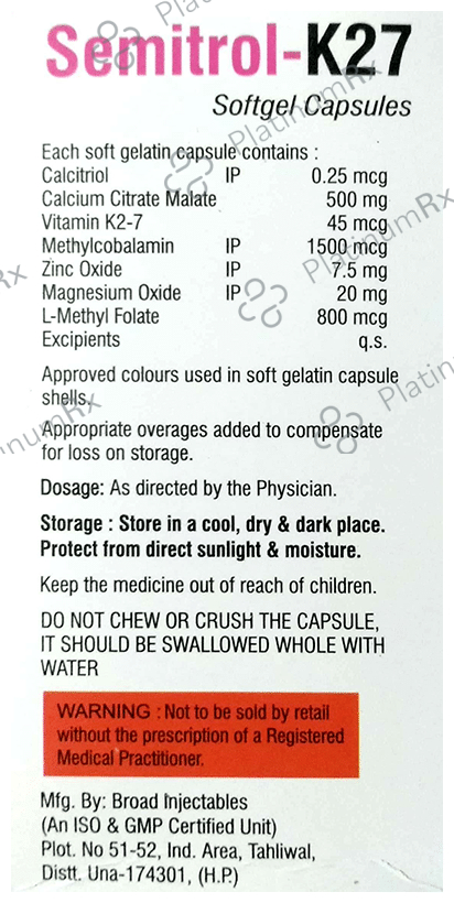 Semitrol-K27 Softgel Capsule