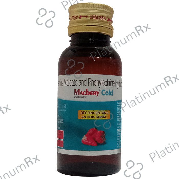 Macbery 2/5mg Cold Syrup 60ml