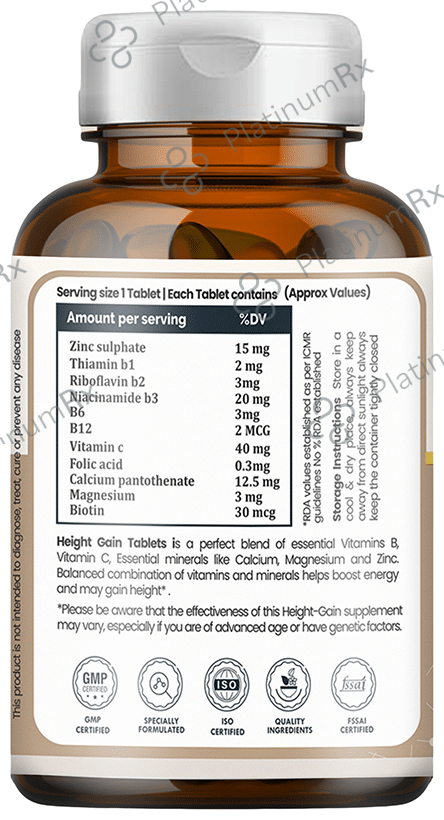 Vaamveda Height Gain Tablet (60 Each) 1 Pack