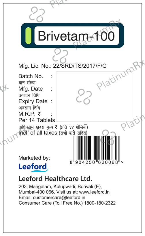 Brivetam 100 Tablet