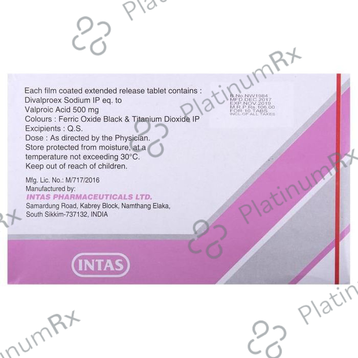Divaa OD ER 500mg Tablet 10s