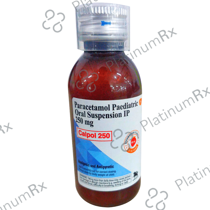 Calpol 250mg Paediatric Oral Suspension Strawberry