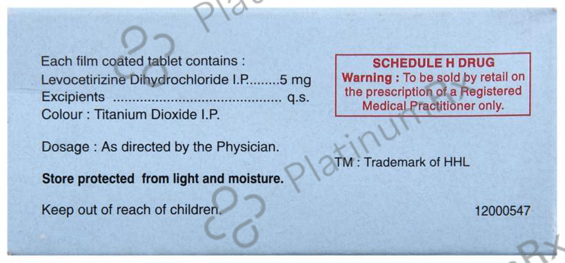 Levocet 5mg Tablet 10s