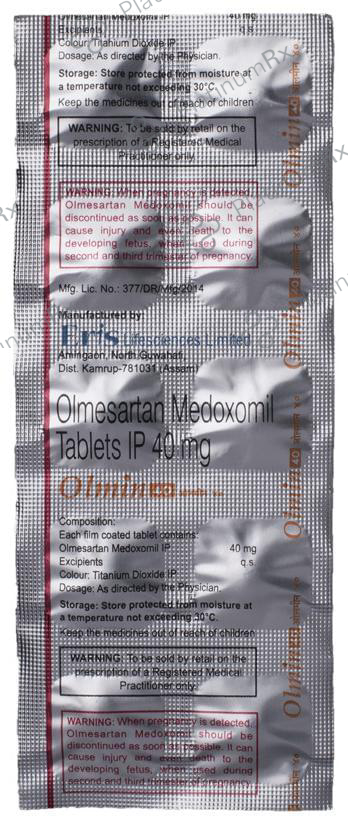 Olmin 40mg Tablet 10s