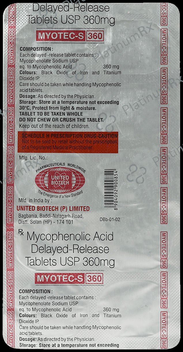 Myotec S 360mg Tablet