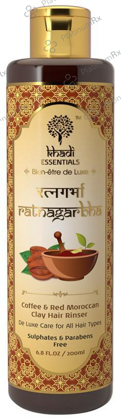 Khadi Essentials Ratnagarbha-Coffee & Red Moroccan Clay Hair Rinser