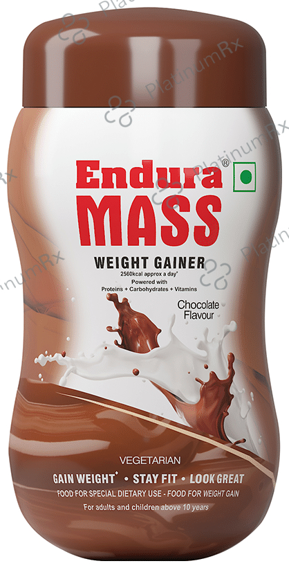 Endura Mass Weight Gainer Flavour Chocolate Powder 500gm