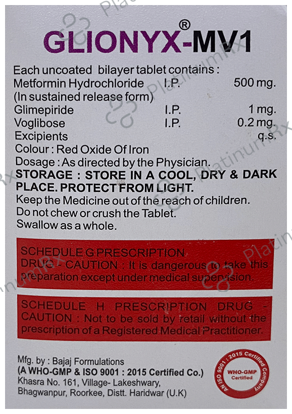 Glionyx-MV 1mg/500mg/0.2mg Tablet