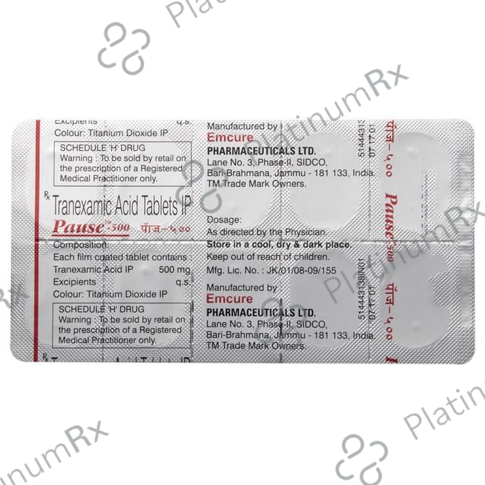 Pause 500mg Tablet 10s
