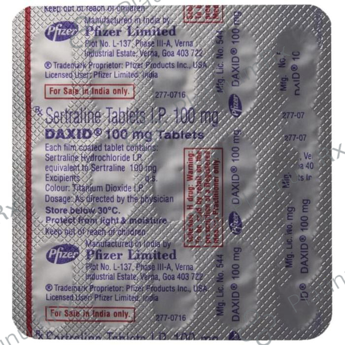 Daxid 100mg Tablet 15s