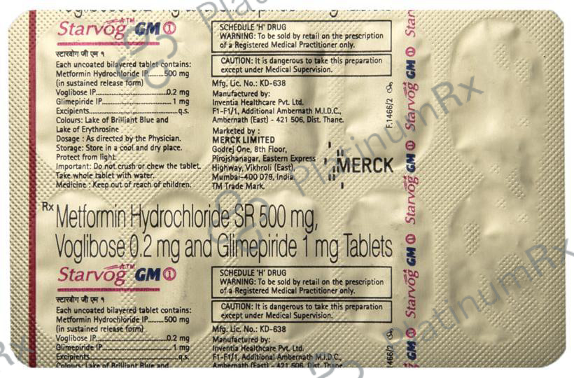 Starvog GM 1/500/0.2mg Tablet SR 10s