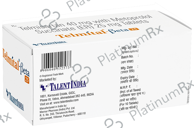 Telmital-Beta 25 Tablet ER