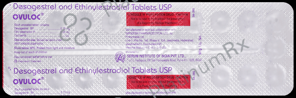 Ovuloc 0.03/0.15mg Tablet 21s