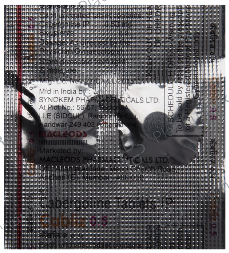 Cabliz 0.5mg Tablet 2s
