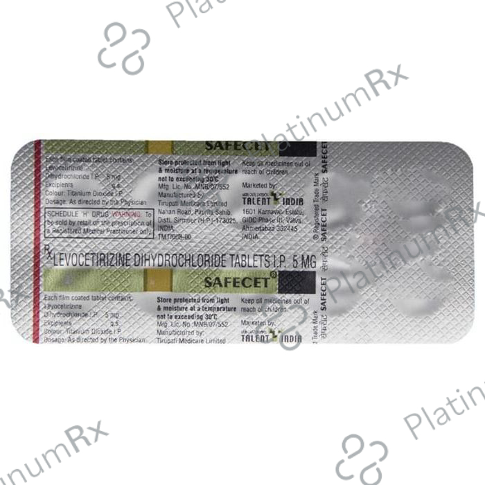 Safecet 5mg Tablet 10s