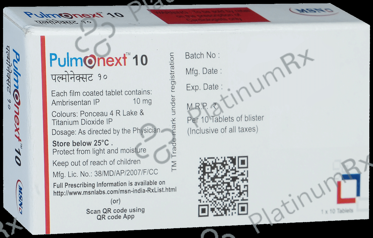 Pulmonext 10mg Tablet 10s