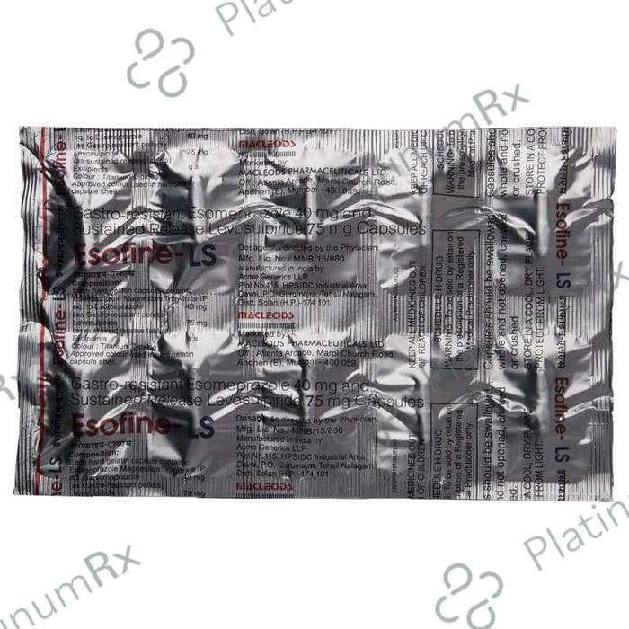 Esofine LS 75/40mg Capsule SR 10s
