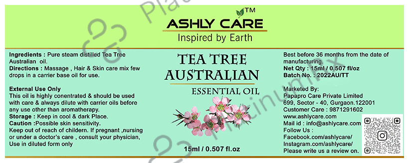 Ashly Care Tea Tree Australian Essential Oil