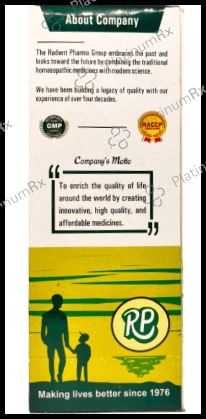 Radient Homorid Syrup Sugar Free