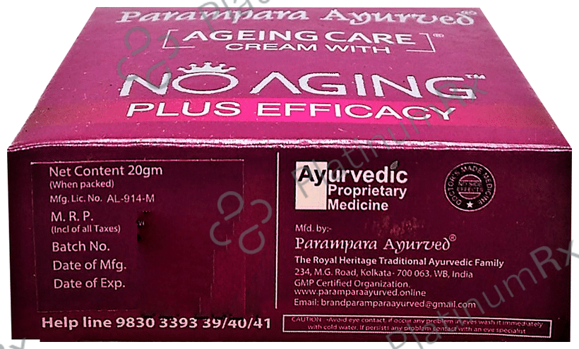 Parampara Ayurved Ageing Care Cream with No Aging Plus Efficacy
