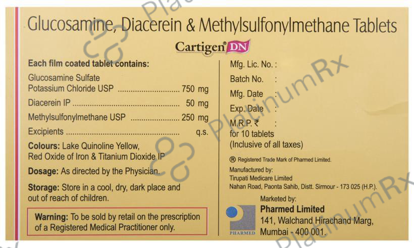 Cartigen DN 50/750/250mg Tablet 10s