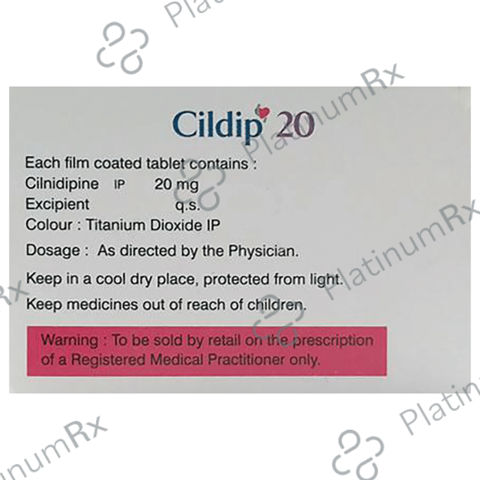 Cildip 20mg Tablet 10s