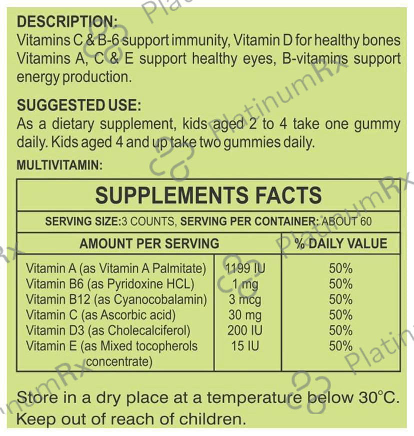 HealthVit Vitamin C Gummies for Adult Orange