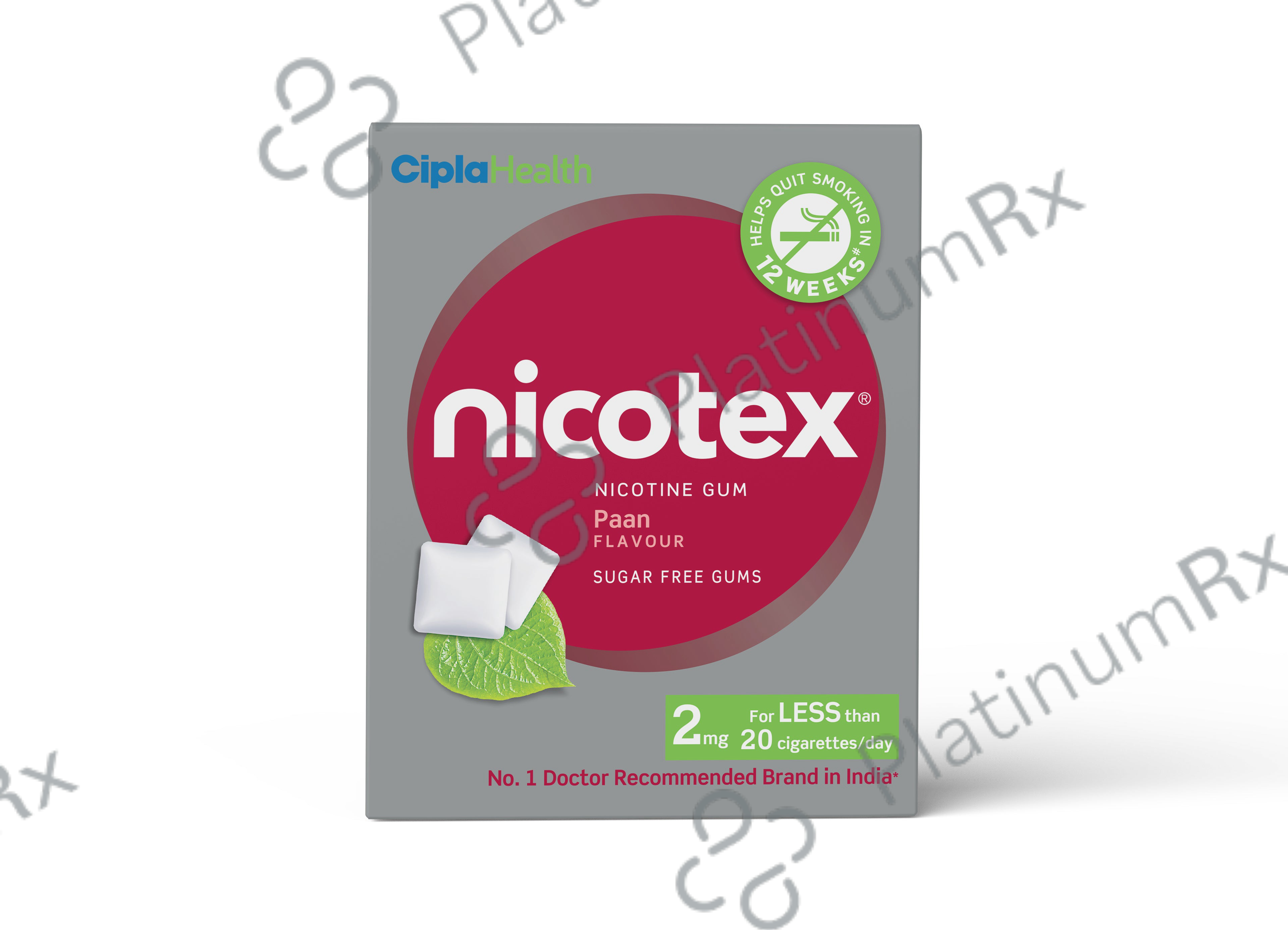 Nicotex 2mg Pan Gummies 12s
