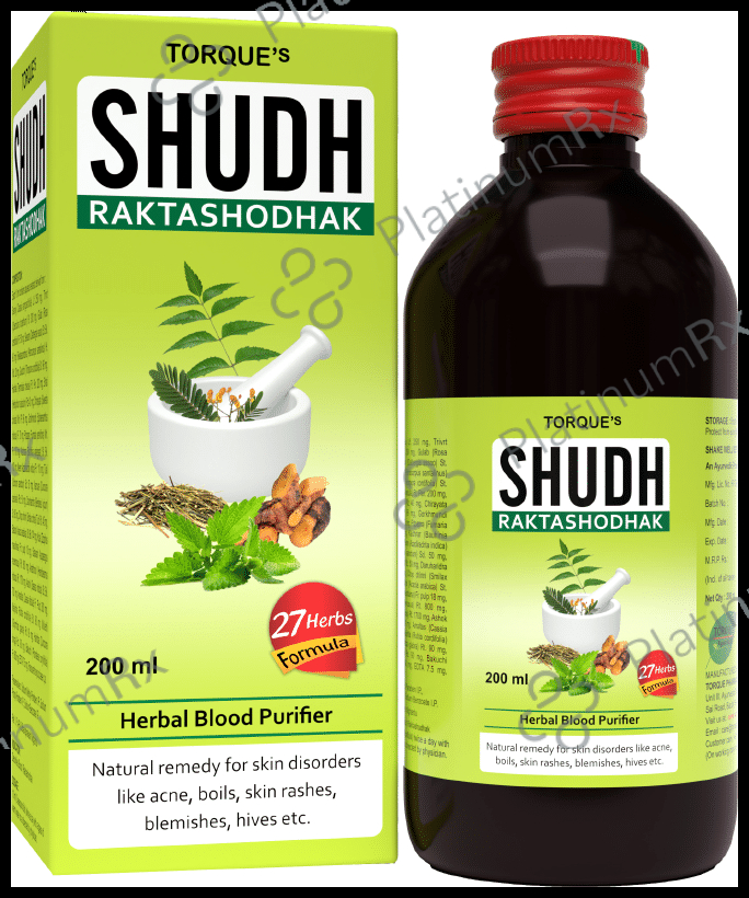 Torque's Shudh Raktashodhak Herbal Blood Purifier (200ml Each) 1 Bottle