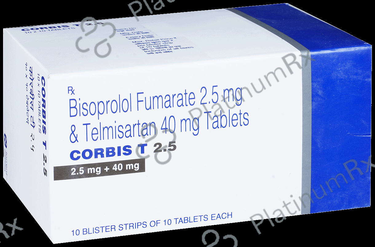 Corbis T 2.5/40mg Tablet 10s
