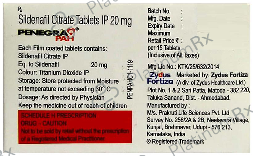 Penegra Pah Tablet